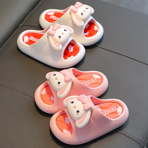OLOEY baby slippers 3-6 years old children's slippers girls cartoon cute poop feeling summer soft sole non-slip indoor bathing boys upgraded environmentally friendly material pink children's slippers 28-29 size 17CM inner length suitable for 3-4 years old