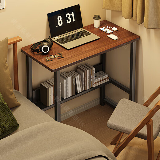Shuhao computer desk rental room study table dormitory desk rectangular desk bedroom small bedside table simple table special price white willow wood grain 60*28cm