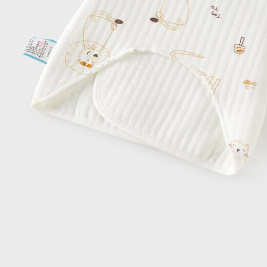 童泰初生婴儿半背衣秋冬季纯棉0-3月宝宝衣服夹棉上衣2件装黄色59cm