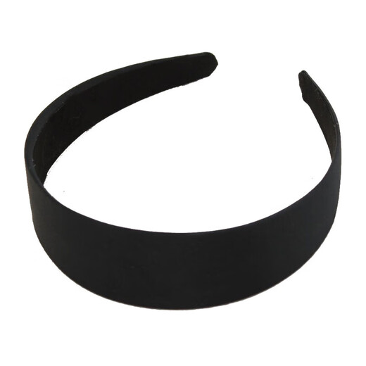 Diy handmade hairpin production material hair accessories headband black all-inclusive cloth hairband simple fabric wide hairband black 2.0CM black