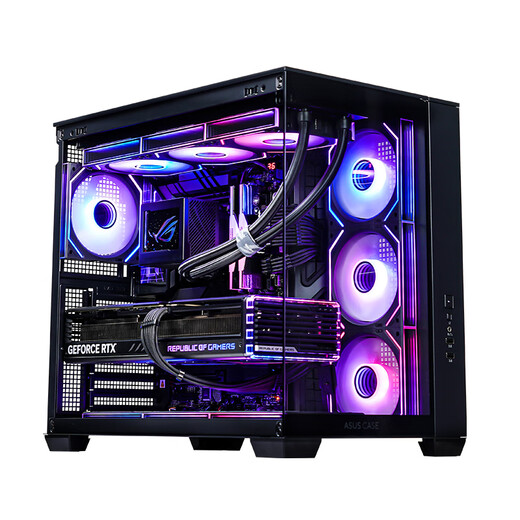 ASUS Ryzen 9950X3D/9800X3D host RTX5070Ti/5080/5090 host Thousand-frame e-sports rog family bucket host game desktop assembly computer complete machine Ryzen 7 9700X+RTX5070丨Game version