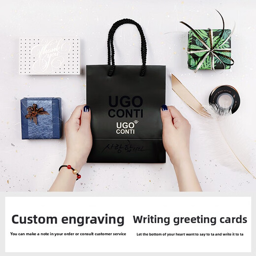 UGO CONTI overseas original platinum gold-plated bird's nest diamond cufflinks French shirt sleeve nails private custom gift packaging gold cufflinks_(gift box)