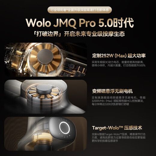 WoLe fascia gun Pro massager massager for shoulders, neck, waist and back, professional sports-grade fitness, deep relaxation of muscles and legs, birthday gift for girlfriend, boyfriend, parents, relatives and elders