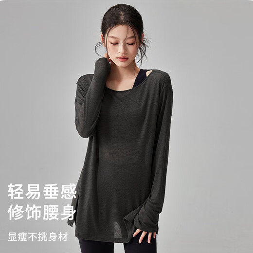 Xue Qianman loose thin yoga wear long-sleeved blouse breathable quick-drying sports top autumn and winter slimming Pilates T-shirt