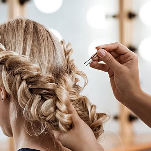 Jian Yingshu black U-shaped hairpins 150 hairpins, ball head hair magic tool to fix invisible one-word clips