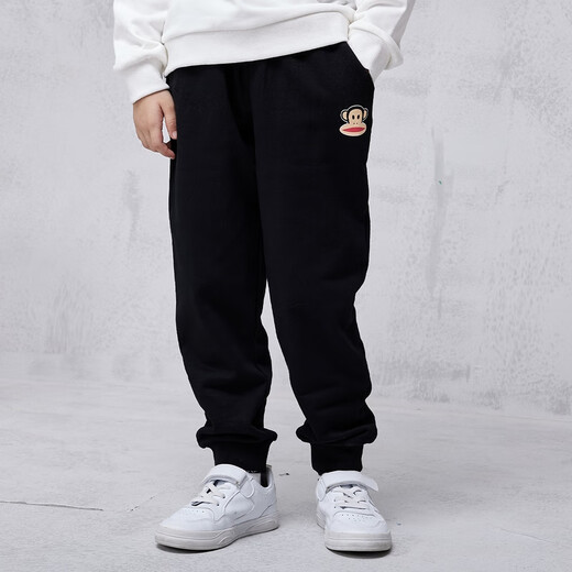 
Big Mouth Monkey (Paul Frank) Children's Clothing Children's Trousers 2025 Spring and Autumn Comfortable Casual Men's and Girls' Sport Pants 508F Black 140