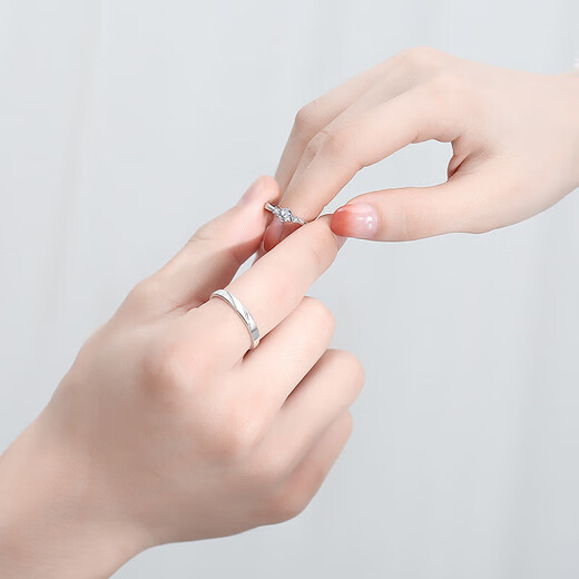 Rings for couples, closed diamond engagement rings, Valentine's Day gifts, women's models