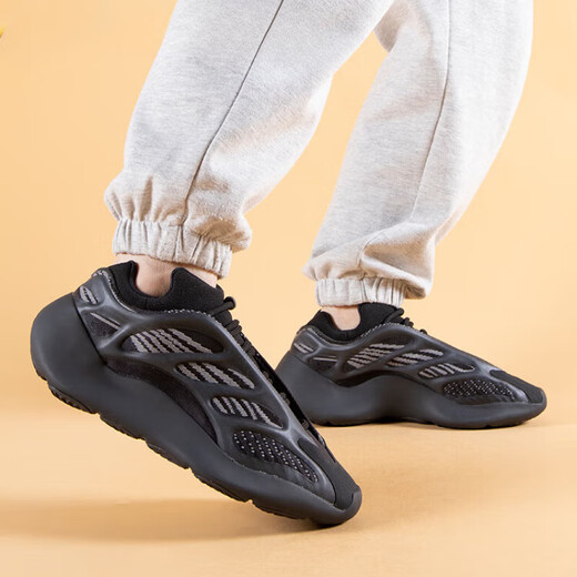 Adidas YEEZY700 Black Warrior Coconut Unisex Fashion Casual Shoes for Men and Women GX6144 42.5