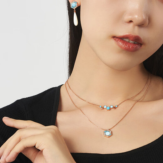 LOLA ROSE LOLA Rose Honeycomb Series Necklace Gemstone Necklace Women's Holiday Gift for Girlfriend Birthday Gift