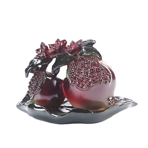 SMVP Shishi Ruyi Color Changing Tea Pet Ornament Boutique Can Raise Persimmon Pomegranate Tea Play Tea Treasure Tea Table Tea Table Tea Ceremony Shishi Ruyi (Persimmon)