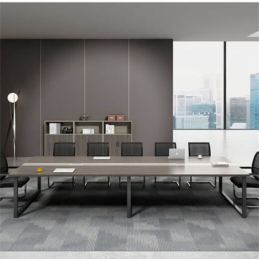 办公家具会议桌长桌小型简约现代长条桌培训桌洽谈桌办公桌椅组合 2.0*1.0米会议桌