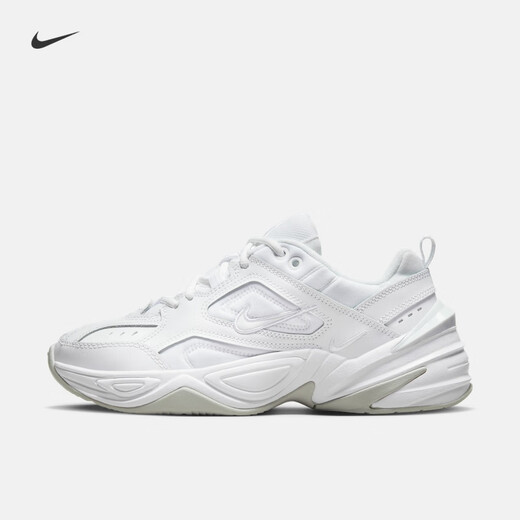 Nike Women's Lightweight Daddy Shoes Winter Cushioning Comfortable Sports Shoes NIKE M2K TEKNO AO3108 100 White/White-Platinum 37.5