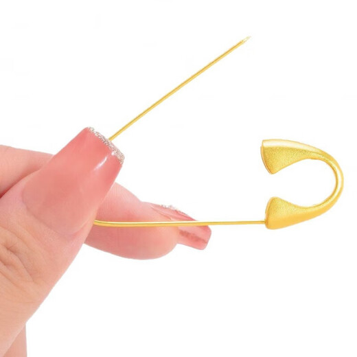 Alloy jewelry, ancient sand gold brooch, pregnant women and babies safe and safe when going out, shock-preserving gold baby brooch, 3 pack