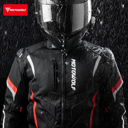 MOTOWOLF motorcycle riding suit for men, all-season, fall-proof, windproof, autumn and winter warm racing off-road motorcycle rider equipment