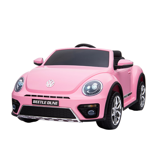 Cool Sun Volkswagen Beetle children's remote control car can sit on baby electric car children's car pink soft wheel