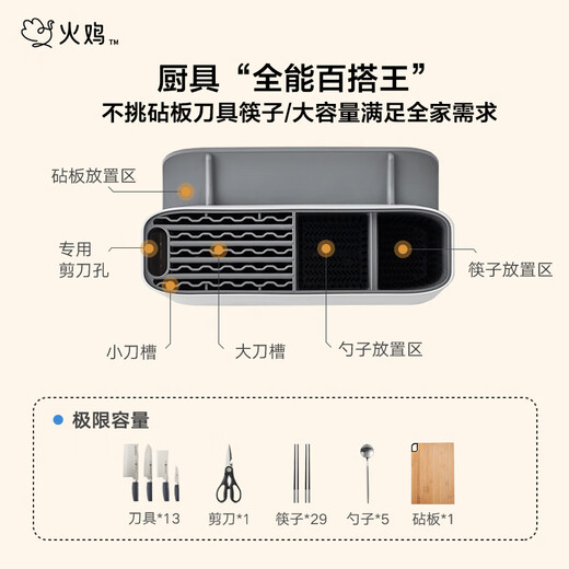 Truthahnmesser, sterilisierter Messerhalter, Schneidebrett, Schneidebrett, Essstäbchen, Haushalts-Essstäbchenfass, All-in-One-Maschine, Essstäbchenfass, intelligentes sterilisiertes Messer, Essstäbchenhalter, Essstäbchenkäfig-Set, vollautomatische Trocknung