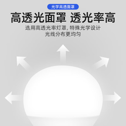 Philips (PHILIPS) constant-brightness LED bulb high-brightness energy-saving bulb lighting source E27 screw 10W yellow light 3000K true color version