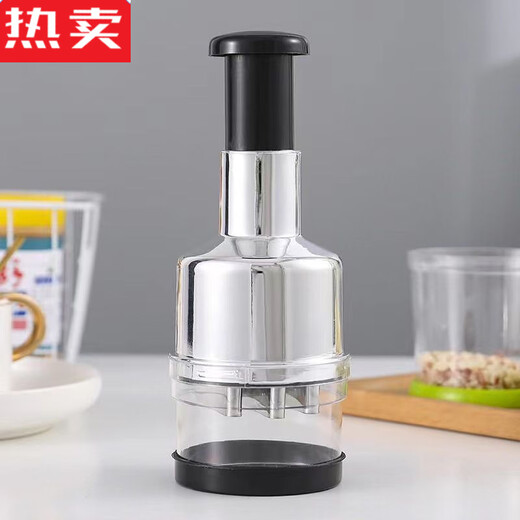 MZXM Japan imported quality kitchen artifact Pat Knife household stainless steel black technology garlic masher garlic mashed artifact garlic cutting version strong stainless steel model-Pat Knife