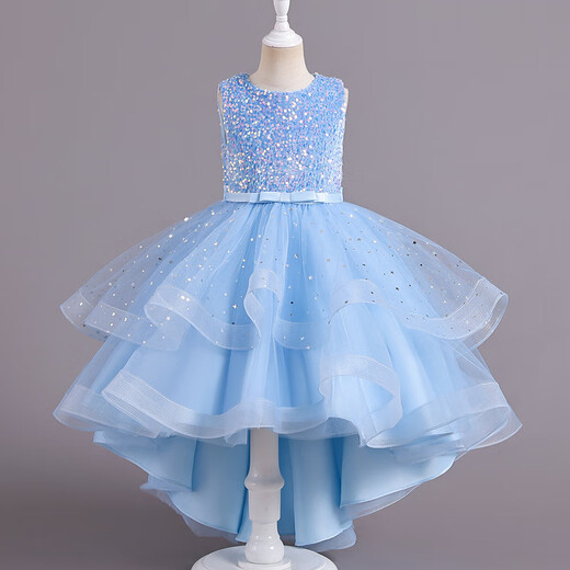 Vestido de cola hinchada de verano de la princesa Ye Yu 3-14 años