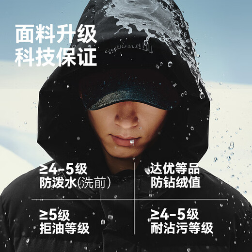 Hecho en Tokio, lanzamiento de nuevo producto, chaqueta de plumas de ganso para hombres en condiciones de frío extremo, chaqueta corta de plumas de ganso blanco 95 importada para mujer, negro obsidiana L