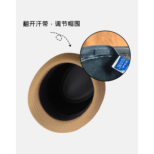 Mr DUCK Autumn and Winter Men's Hat Trendy British Top Hat Men's Large Thick Warm Wool Wool Gentleman Hat Retro Jazz Hat MW13038 Sheep Wool Material-Black (Autumn and Winter Style) L (Suitable for 59-60cm head circumference)