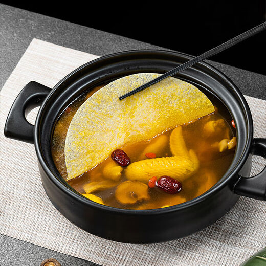 Yong Huan Oil-Absorbing Paper Food Special Kitchen Cooking, Stewing and Drinking Soup Used to De-Fry and Edible Oil-Filtering Paper Film. Total of 240 pieces of soup-making oil-absorbing paper save 32 yuan