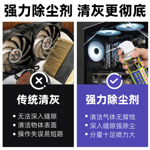 Mike Dust Canister Computer Case Laptop Keyboard Dust Cleaning Gas Tank Clean High Pressure Gas 450ML