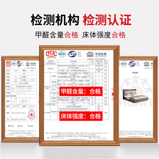 Shengfeile bed solid wood bed 1.8m x 2m double bed home 1.5m x 2m bed rental house bed single bed oak gray single bed 1.5m x 2m