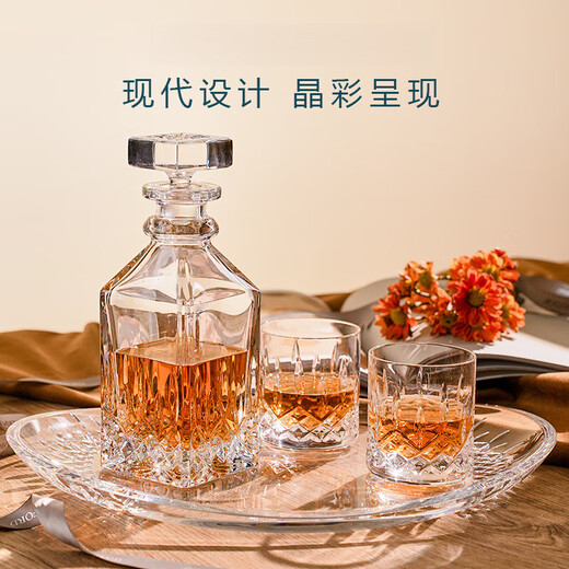 OIMG Ireland high-end WATERFORD Lismore Connoisseur Series crystal wine glass decanter wine gift box z Lismore Connoisseur whiskey glass (4 pieces)
