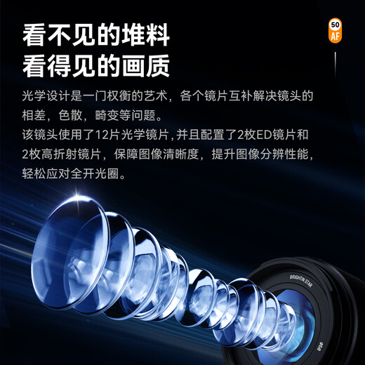 Xingyao Optical Xingyao AF50mm F1.4 autofocus lens large aperture portrait fixed focus Xingyao 50f14 suitable for Sony port