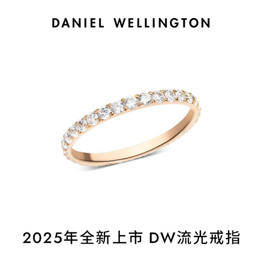 Daniel Wellington DW Ring 2025 New Streamer Series Ring Birthday and Anniversary Gift for Girlfriend and Boyfriend Moonlight Silver No. 52 DW00401601