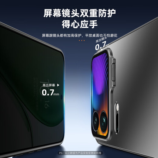 Philips comes with lens film suitable for Xiaomi 17promax mobile phone case xiaomi17pro ultra-thin matte new Miaoxiang back screen lens all-inclusive anti-fall bracket protective cover graphite black lens all-inclusive + invisible bracket Xiaomi 17Promax