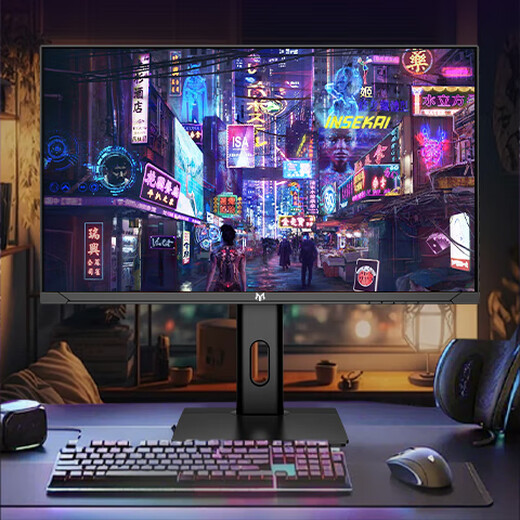 名航24.5英寸专业电竞显示器 2K260Hz高刷OD加速FASTIPS快速液晶HDR400广色域240HZ游戏cs显示屏320HZ 茄子推荐/24.5英寸/2K/320HZ/旋转升降