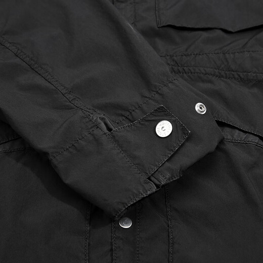 STONE ISLAND 25 autumn and winter outdoor travel men's short parka coat black M