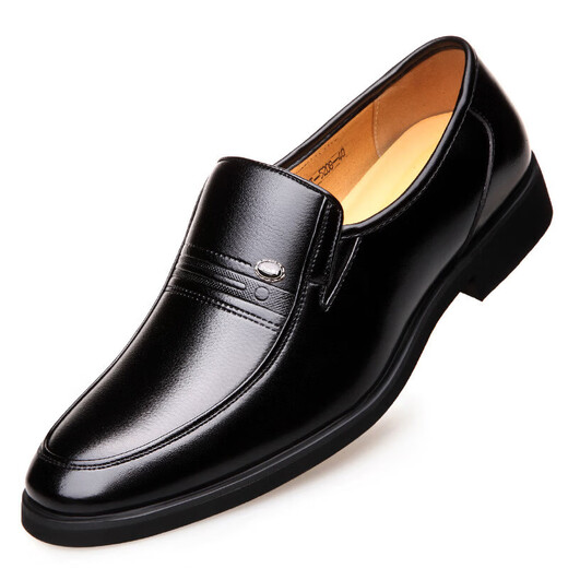 Zapatos de cuero aumentado interno para hombres 49 Tamaño grande 50 Zapatos de boda de cuero suave 47 Negocios Formal Wear 48 Casual Special Small Size 36 Pequeño 35 9922 Negro Single Zapatos 43