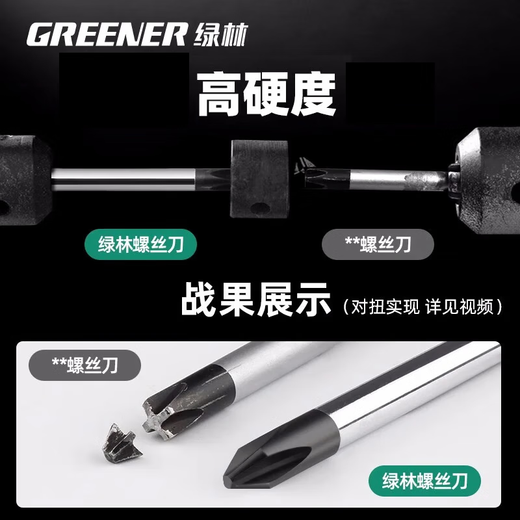 GREENER screwdriver 3x75mm cross-shaped household industrial grade strong magnetic screwdriver tool set super hard screwdriver collection