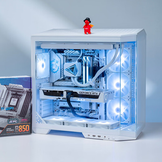 MSI family bucket Ryzen AMDR7 9800X3D host assembly computer RTX5070Ti/5080 graphics card e-sports game design desktop computer host complete machine DIY assembly machine Ryzen 7 9800X3D+RTX5070Ti丨with four