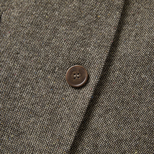 Xiangying old money style coffee suit jacket for women 2026 spring new style wool single-breasted commuter shoulder suit coffee color M 160/84A/95-110Jin Jin is equal to 0.5 kg