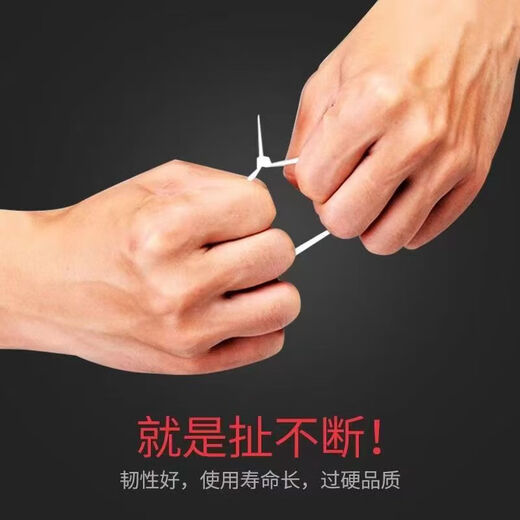 Auto repair self-locking nylon cable ties, cable ties, fixed binding plastic buckles 20cm, 20 pieces (random color)