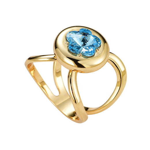 Zuoou women's high-end silk scarf button blue rhinestone bow knotted fixed button shirt streamer buckle small square scarf clip gold blue rhinestone