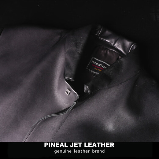 PJL New Long Men's Stand Collar Windbreaker Dark Empire Slim Sheepskin Windbreaker Black M (135Jin Jin is equal to less than 0.5kg)