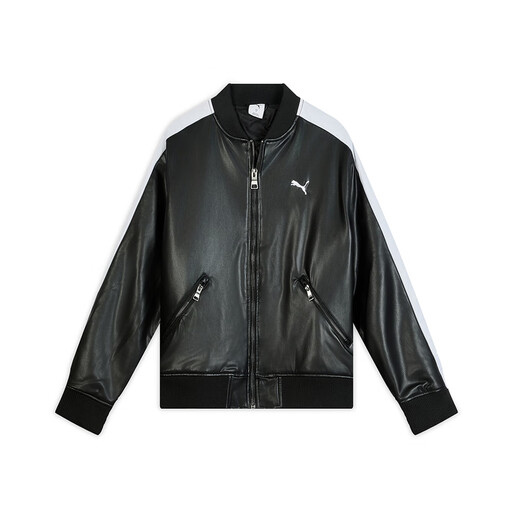 PUMA Jacket 2025 Winter Unisex Couple Warm Sports and Leisure Artificial Leather Retro Jacket 636319-01 2XL