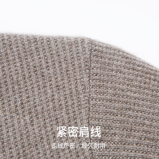 Hodo Light Luxury Cashmere & High-end Wool Autumn and Winter Cashmere Sweater Men's Warm Henley Neck Sweater Bottoming Top