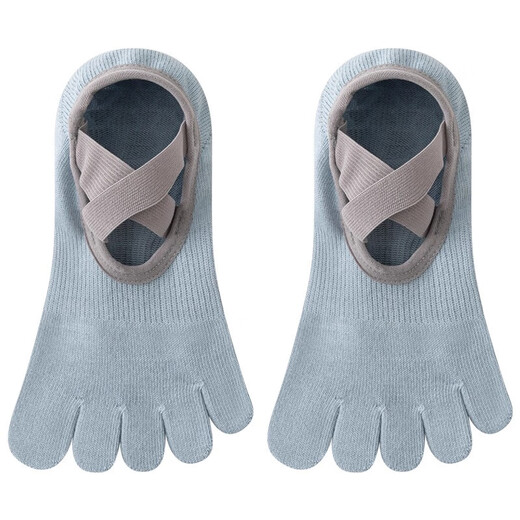 Jingzhiji five-finger yoga socks for women in summer, thin, professional non-slip, adult indoor split-toe special sports Pilates boat socks, one pair of each style, 6 pairs, one size fits all