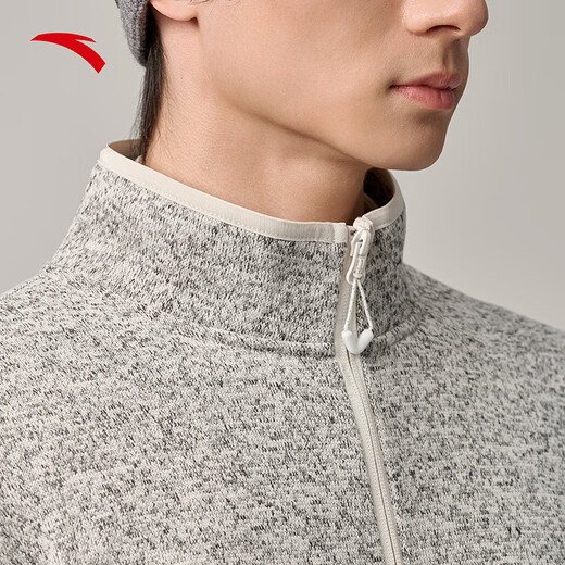 Anta Outdoor Z Brother's same style Fire Shell Earth Shell 3.0 Antistatic Fleece Stand Collar Jacket Men's Jacket Top