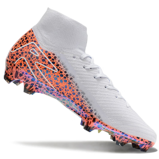 PG Mercurial 16th Generation High-top Air Cushion Waterproof Knitted FG Football Shoes Long Spike Student Competition Training Sports Lake Blue 41