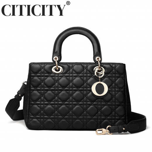 
CITICITY Bags for Women Light Luxury Brand High-end Bags for Women 2025 Xiaoxiangfeng Handbags Sheepskin Chinese Valentine's Gift Black