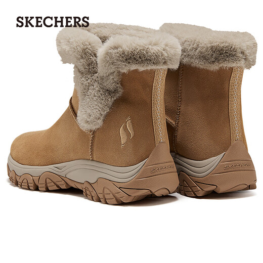Skechers New Year's gift boots for women 2025 new winter velvet warm snow boots high-top outdoor casual boots 169103