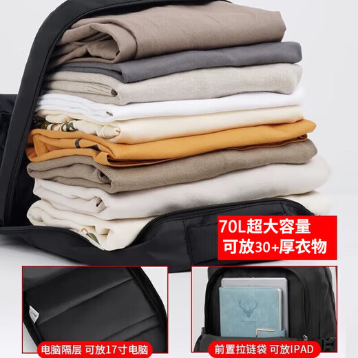 Pull back large capacity backpack men's travel bag outdoor mountaineering travel business trip computer backpack part-time luggage school bag