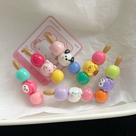Candy Colored Candied Haws Sanrio Duckbill Clip Hairpin Cute Toy Bangs Clip Sweet Hairpin Versatile Hair Accessory Women Candied Haws Hairpin 2 Pack Random Color